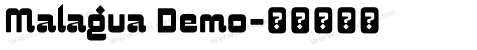 Malagua Demo字体转换